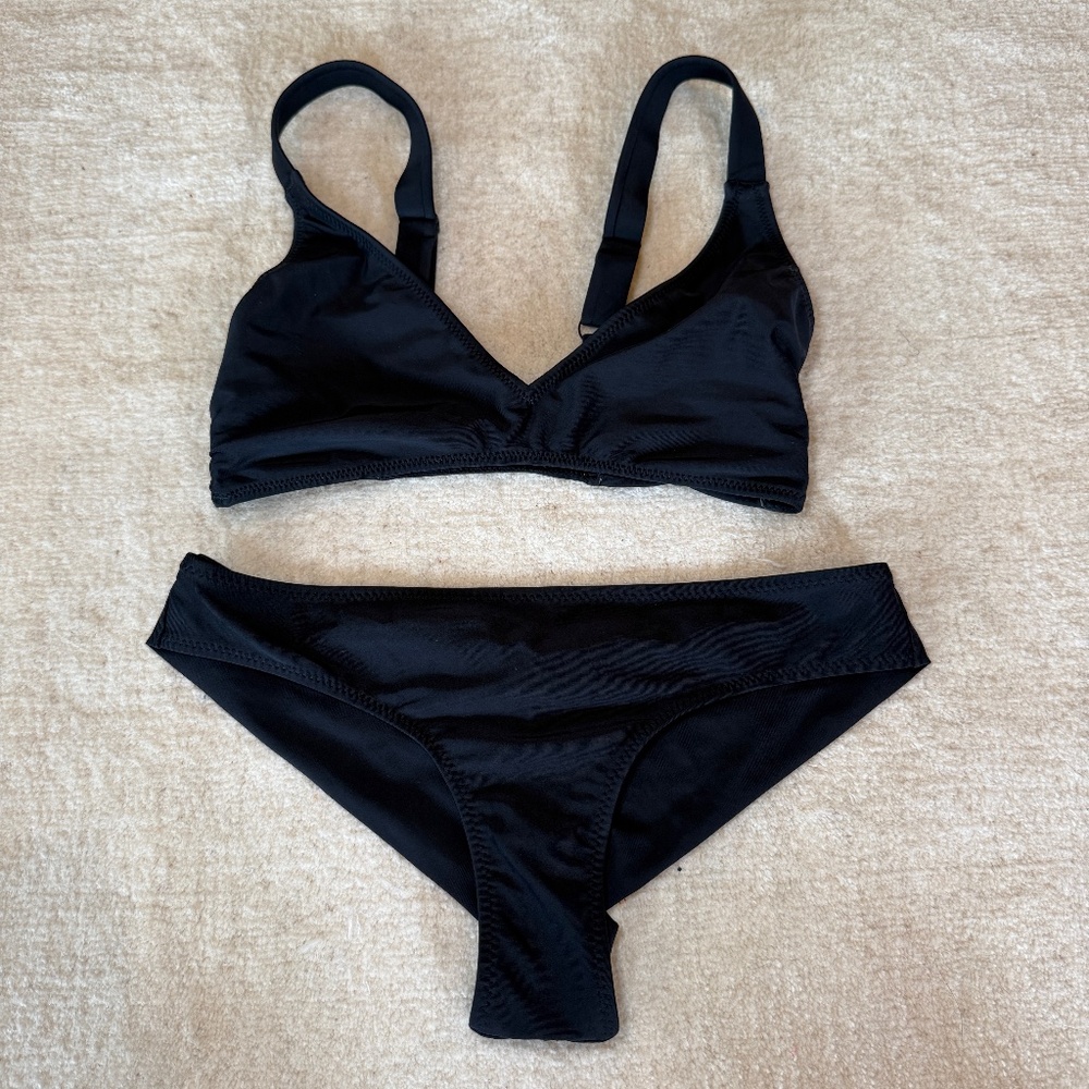 Volcom black bikini set